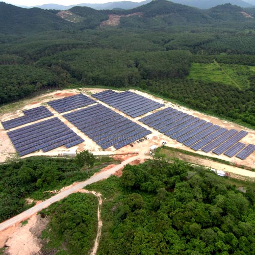 15,9 mW Bodenmontageprojekt in 2018 in Malaysia