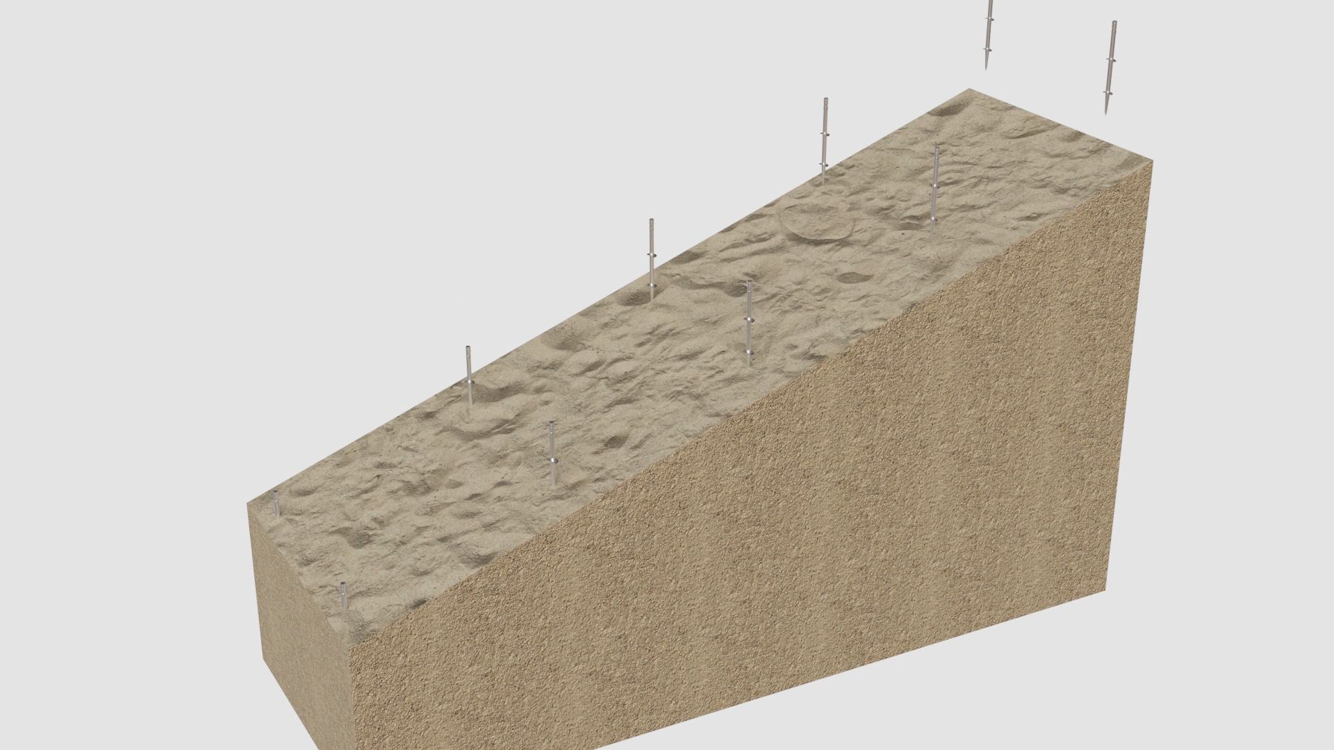 #Solar Pile Ground Mounting System