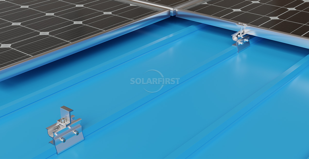 #solar mounting clamp for trapezoidal metal roof