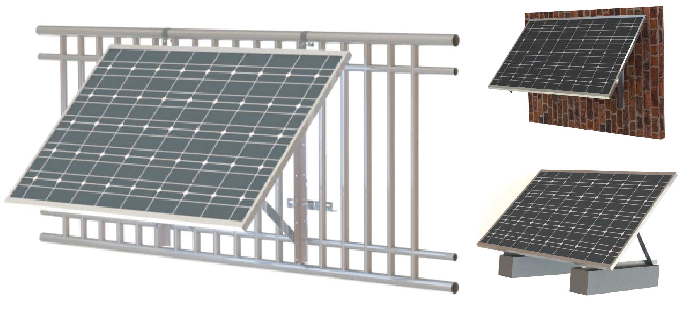 #flat roof solar mounting kit for residential aging building