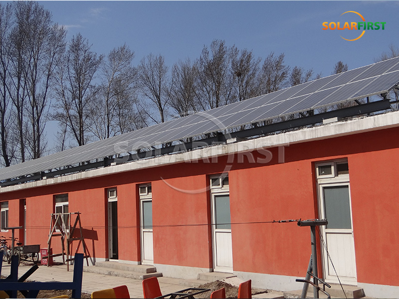 20-kWp-Solarkraftwerk mit Betondach in China