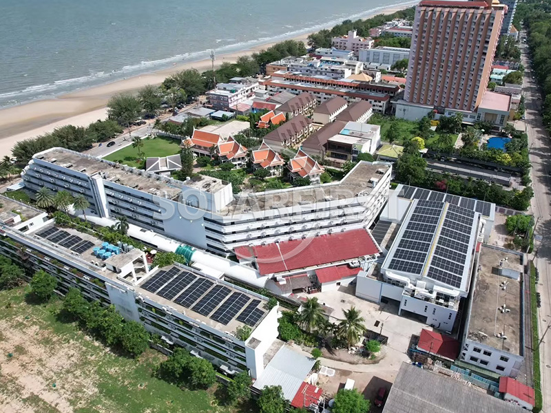 1,5-MWp-Solarkraftwerk mit Betondach in Thailand