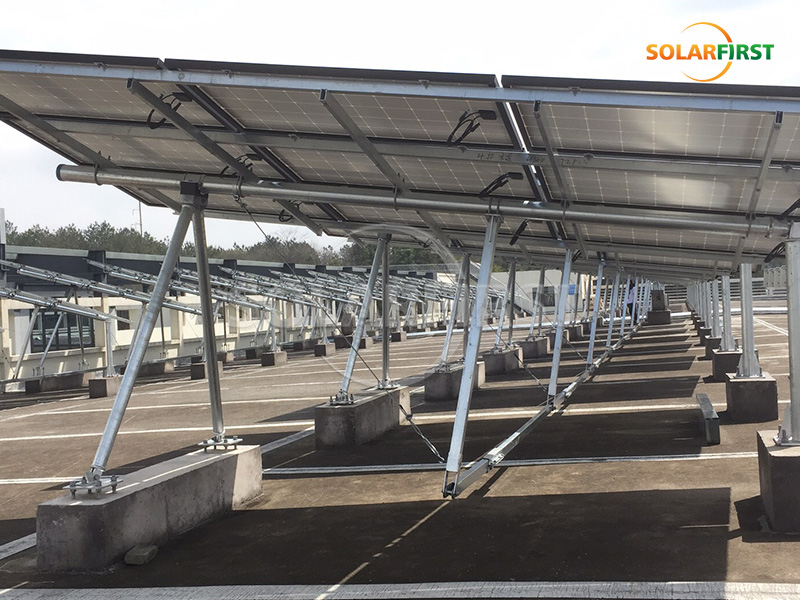 120-kWp-Neigungsnachführungslösung mit einer Achse in China