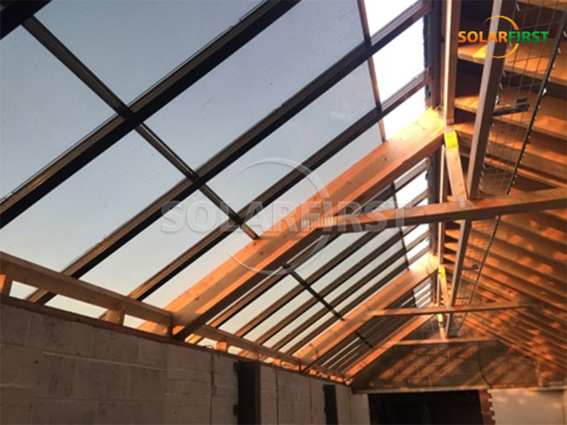 95 m² Solar-BIPV-Dachlösung in Huntington