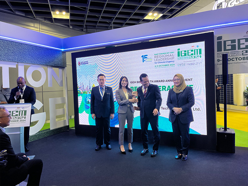 SOLAR FIRST gewinnt den Preis für den „Besten interaktiven Messestand“ auf der IGEM 2024