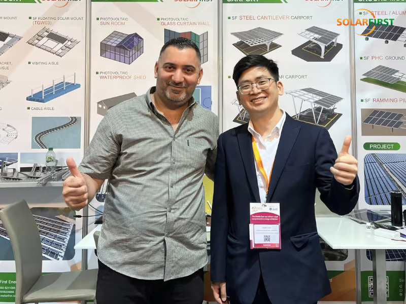 Solar First präsentiert seine Expertise auf der Middle East Energy 2025 und erschließt neue Möglichkeiten für Photovoltaik.