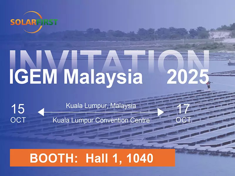 Solar First Energy lädt Sie zur IGEM 2025 Malaysia ein – Entdecken Sie eine grüne Zukunft