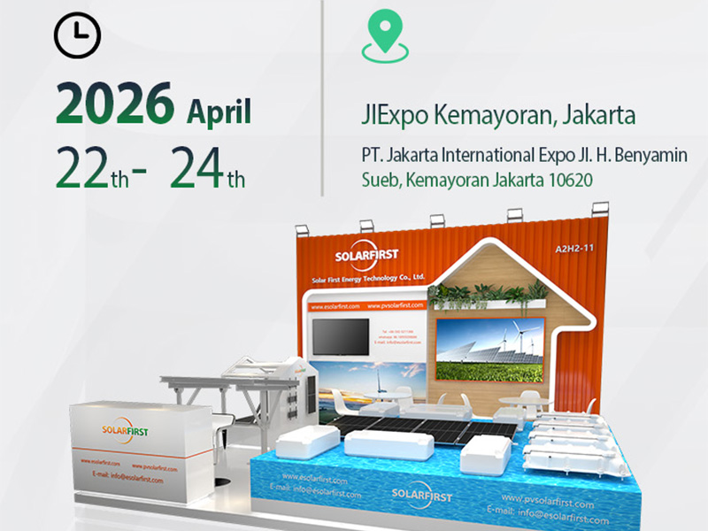 Besuchen Sie die Solar First Group auf der SOLARTECH 2026 in Jakarta!