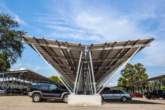 Solar PV carport mounting structures