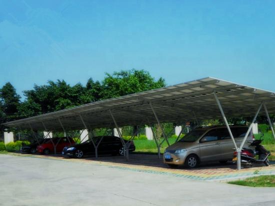 Solar carport mounting system