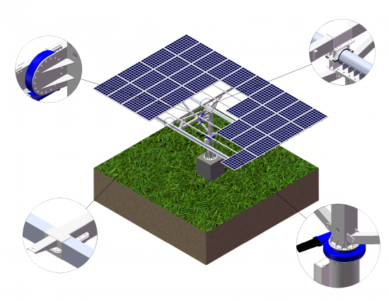 DUO-Serie Solar-Tracking-Systeme
