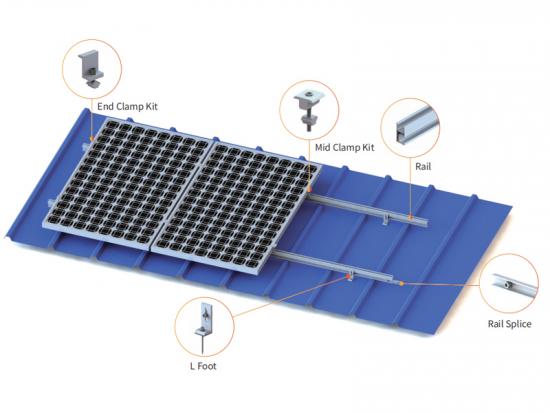 l Fußhalterung für Solardachmontage