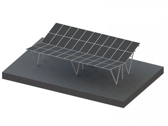 Solar-Aluminium-Carport-Montage doppelt V-Typ / W-Typ / N-Typ