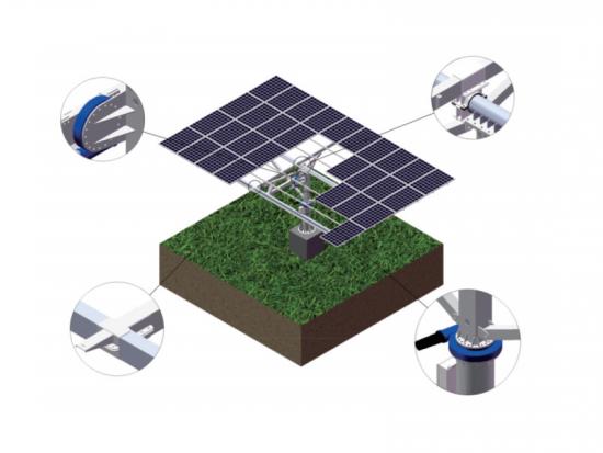 zweiachsige Solar-Tracking-Systeme der Duo-Serie

