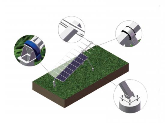 Tilt-Serie geneigte einachsige Solar-Tracking-Systeme
