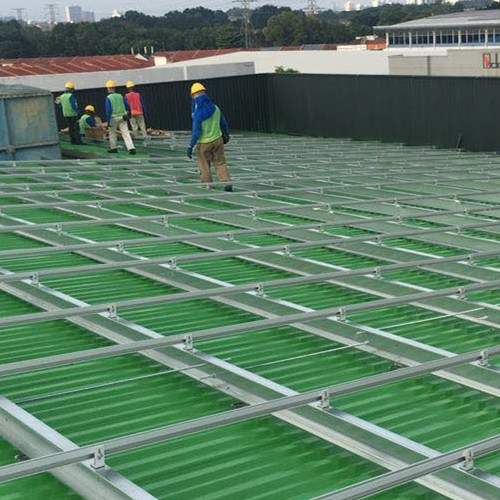  1MWp grünes Metalldachprojekt in Malaysia 2020 
