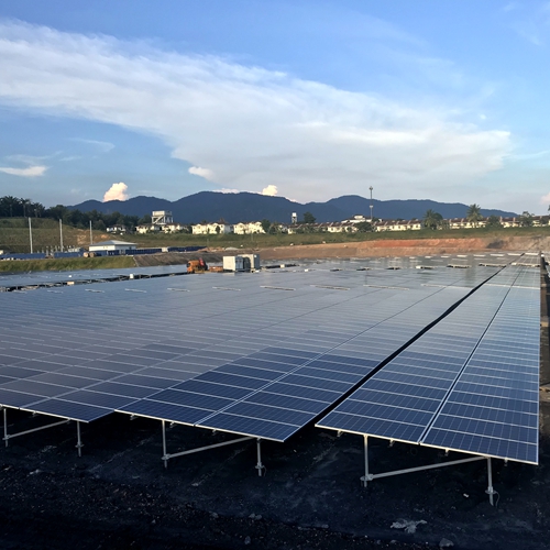 60,4 mw Solar-Bodenprojekt in Malaysia im Jahr 2017