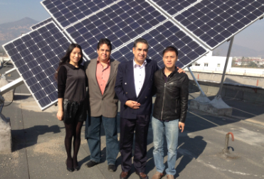 unser mexiko agent kommt nach china und besucht unsere solar tracker projekte