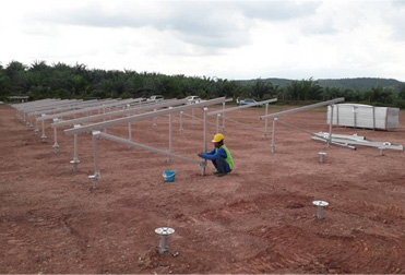 45MWp Schraube-Haufen-Solar-Boden-Einbau-Projekt in Malaysia 2020