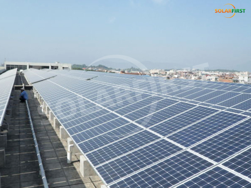 Shandong 60KW Dach-Aluminium-Unterstützungsprojekt
